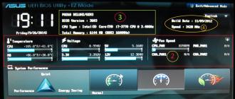 Bios version 2.10.  Bios settings - Detailed instructions in pictures.  Graphically