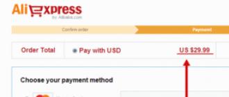 Procedura per il pagamento delle merci su Aliexpress